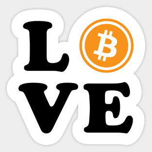 Love Bitcoin | Cryptocurrency Sticker